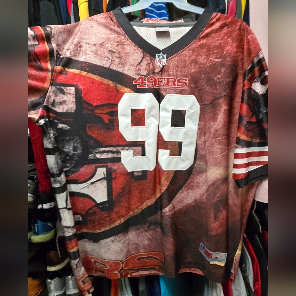 5x Majestic 49ers Jersey #99 Justin Smith